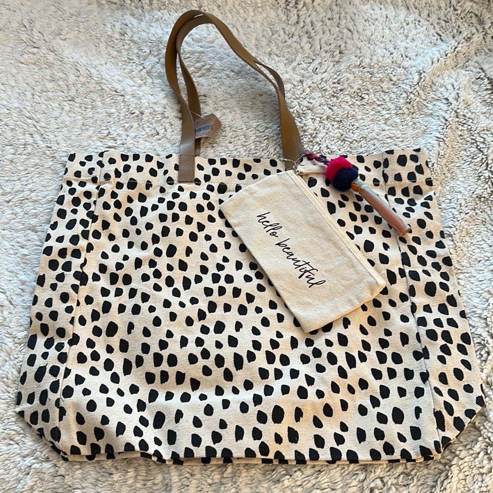 Canvas Tote and Pouch set